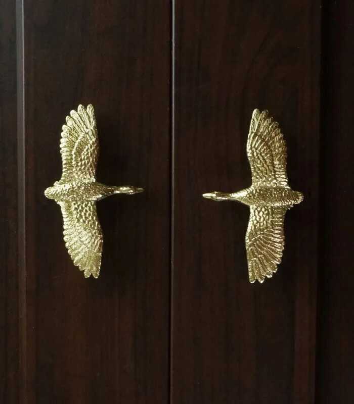 Solid Brass Cabinet Door Handle Golden Goose