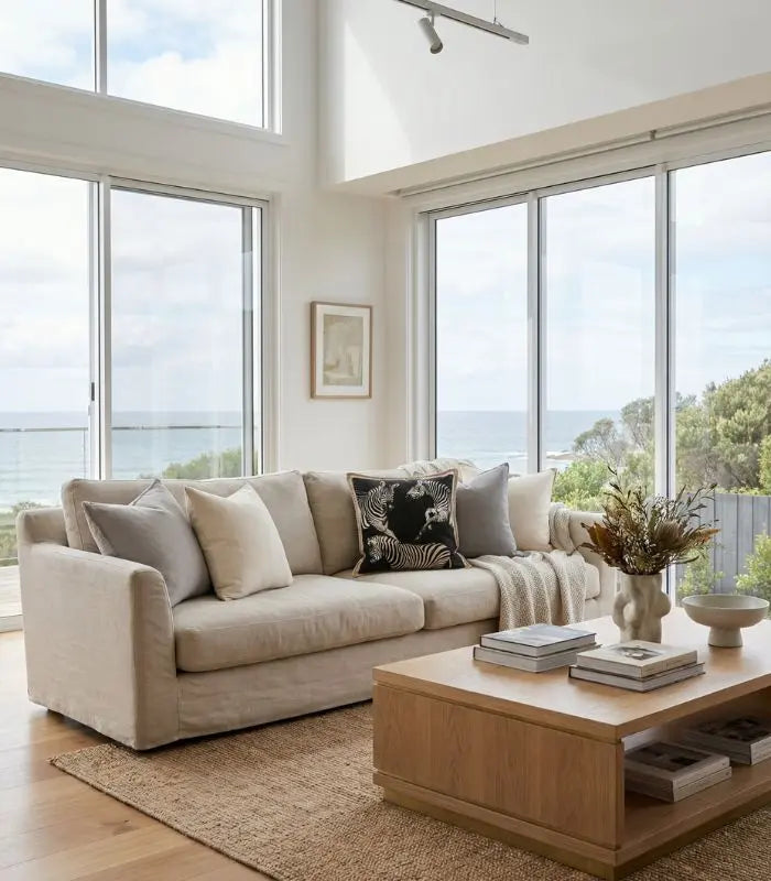 Savannah Zebra Cushion Cover – Double-Sided Woven Design 45x45 cm