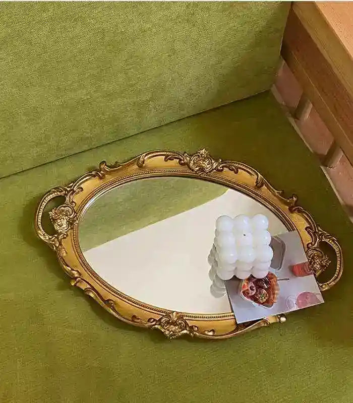 Mirror Tray Retro Size 38x24cm, Mirror Tray