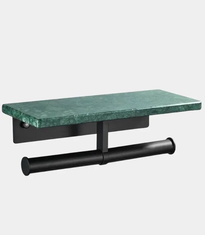 Marble Toilet Paper Holder – Large Wall-Mounted Design Green Marble