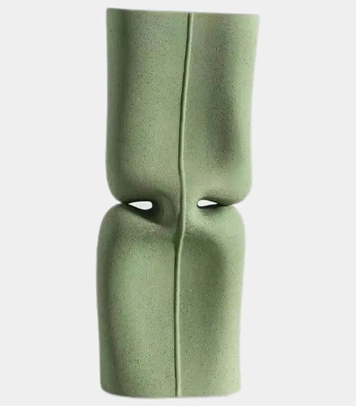Ceramic Vase Kona with Irregular Design Green