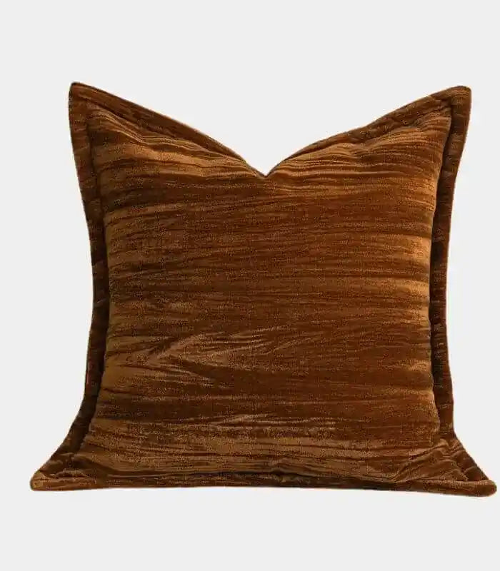 Caramel Brown Cushion Cover | Pillow Case Velvet