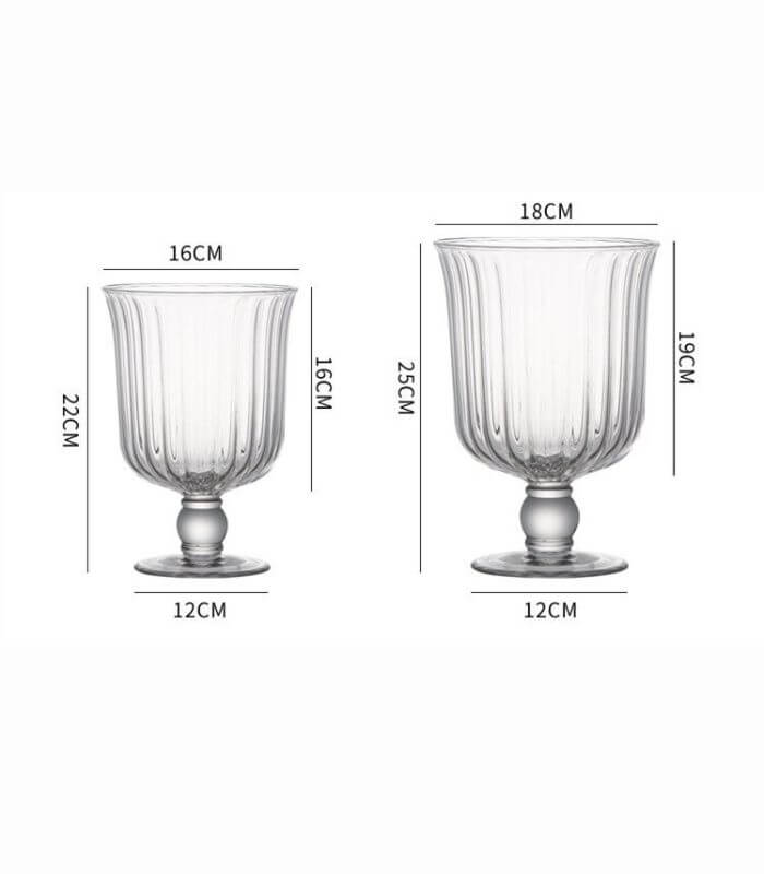 Table Top Vase Crystal Glass Hurricane Candle Holder Lead Free