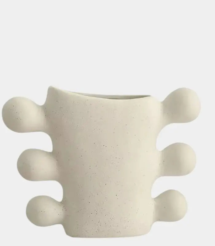 Ceramic Vase Aurora Elegant Cream White