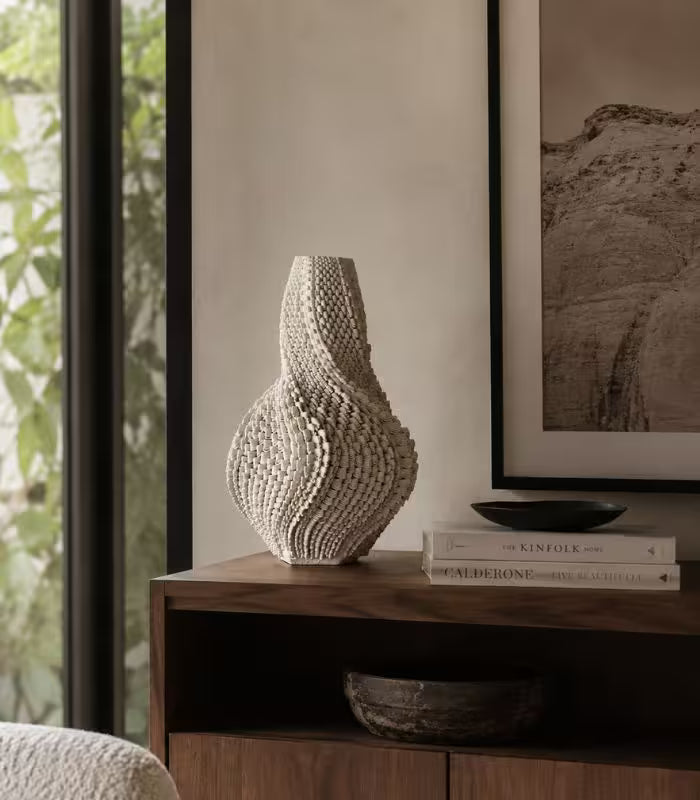Aria Ceramic Vase – 3D Printed Sculptural Design Large 40 cm (15.75 in)