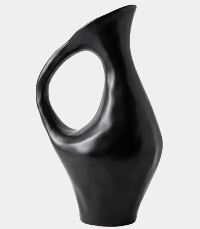 Forma Black Ceramic Tabletop Vase 35 cm