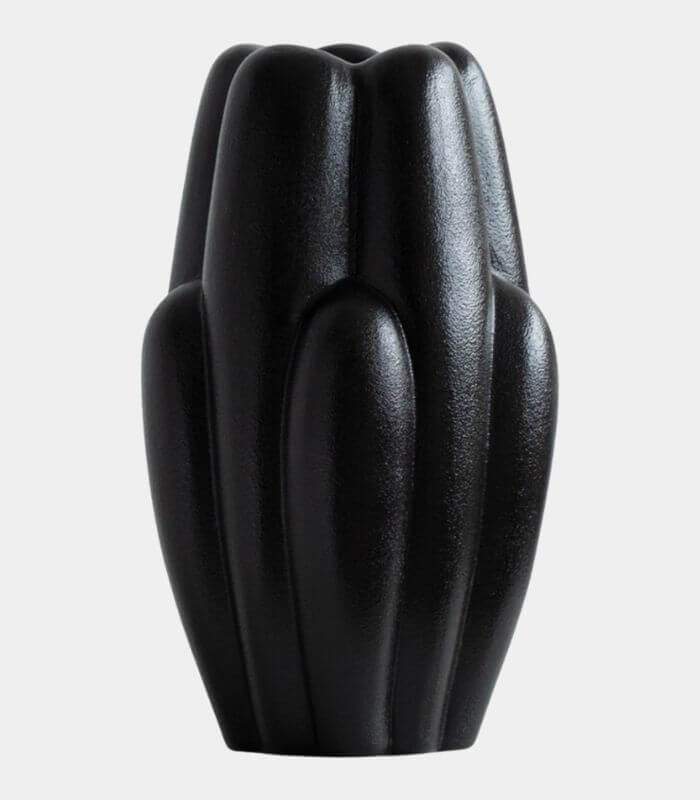 Midnight Tulip Ceramic Vase