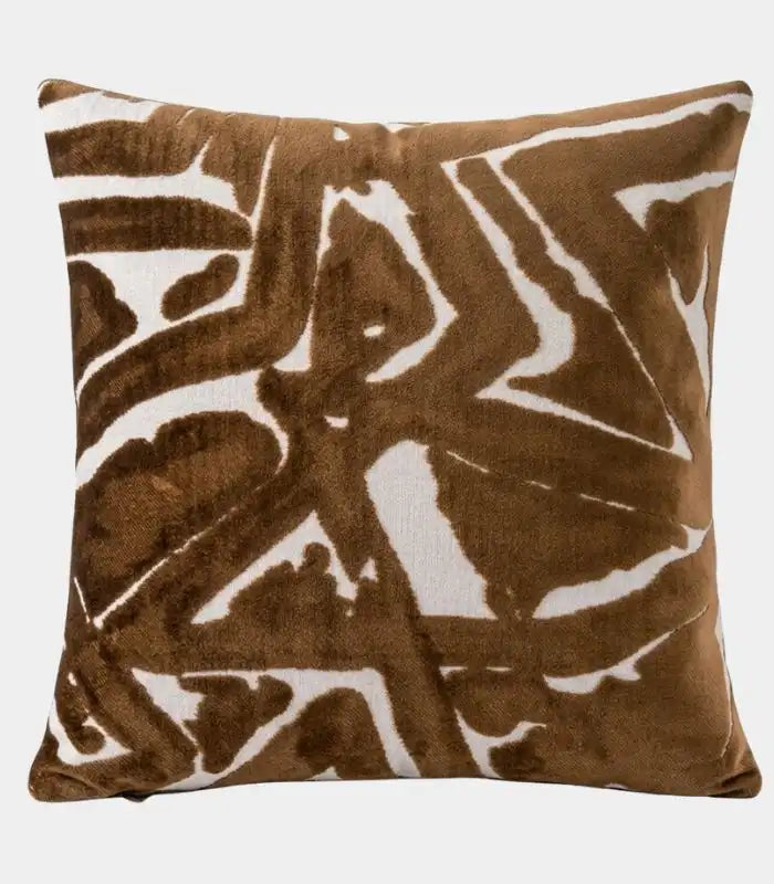 Sabine Woven Cushion Cover – Abstract Brush-Stroke Pattern, 45x45cm