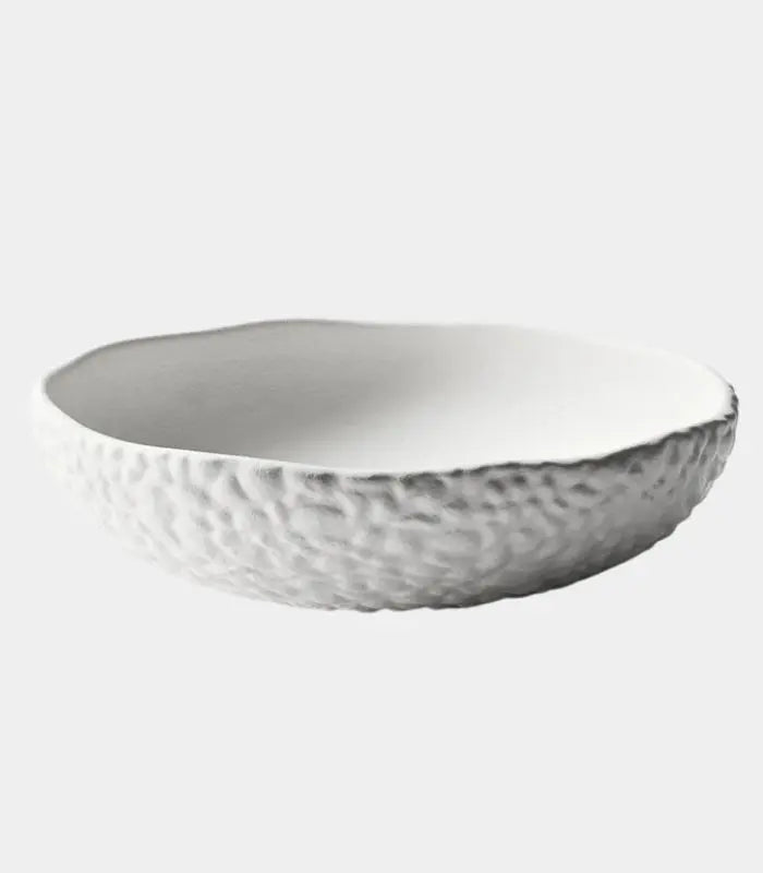 Celestina Ceramic Bowl – Hammered Texture Design 24 cm (9.45 in)