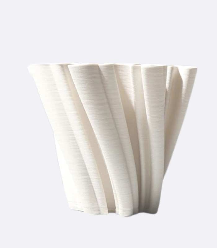 Ceramic Table Top Vase Twist Centrepiece Ceramic