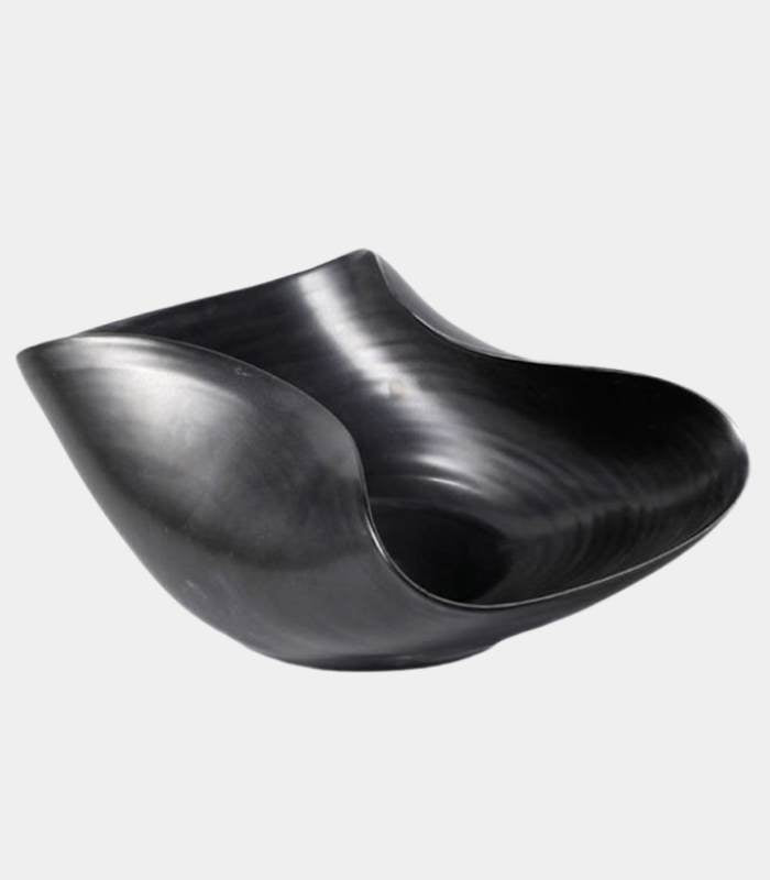 ONDARA Modern Clay Wave Bowl - Handcrafted Contemporary Fruit Bowl & Decorative Centerpiece (Available in 2 Sizes, 3 Colors)