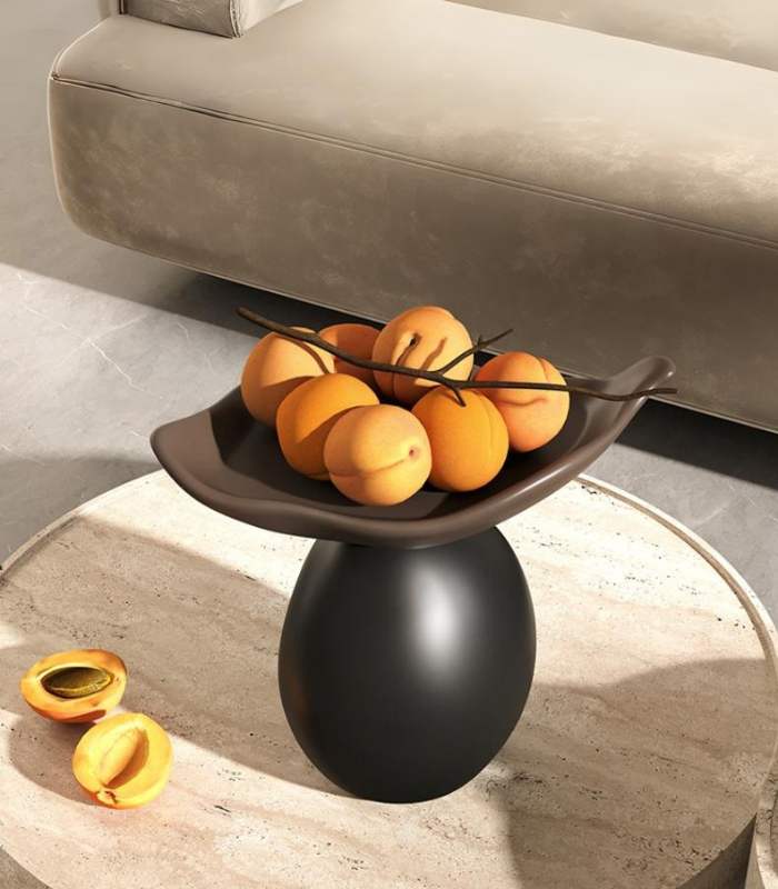 Modern Resin Decorative Fruit Bowl - Elegant Home Decor Centerpiece 27.5 cm