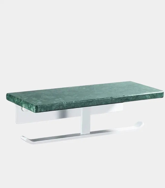 Marble Toilet Paper Holder – Large Wall-Mounted Design Green Marble