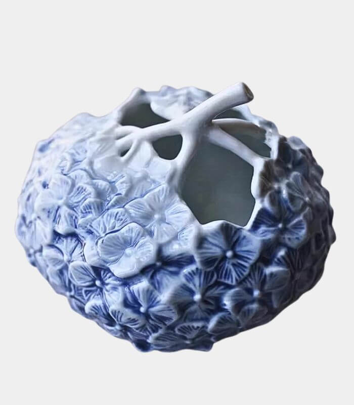 Blooming Botanica Ceramic Hydrangea Small Vase