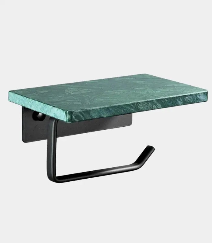 Toilet Roll Holder Wall-Mounted Natural Marble Green Marble