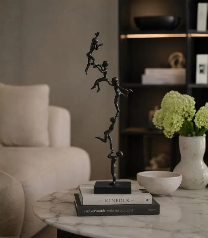 Ascension Metal Figure Decorative Sculpture Black 51 cm
