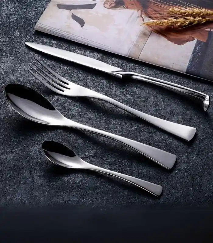 24 Pcs Cutlery Set Stainless Steel 18/8 Set for 6