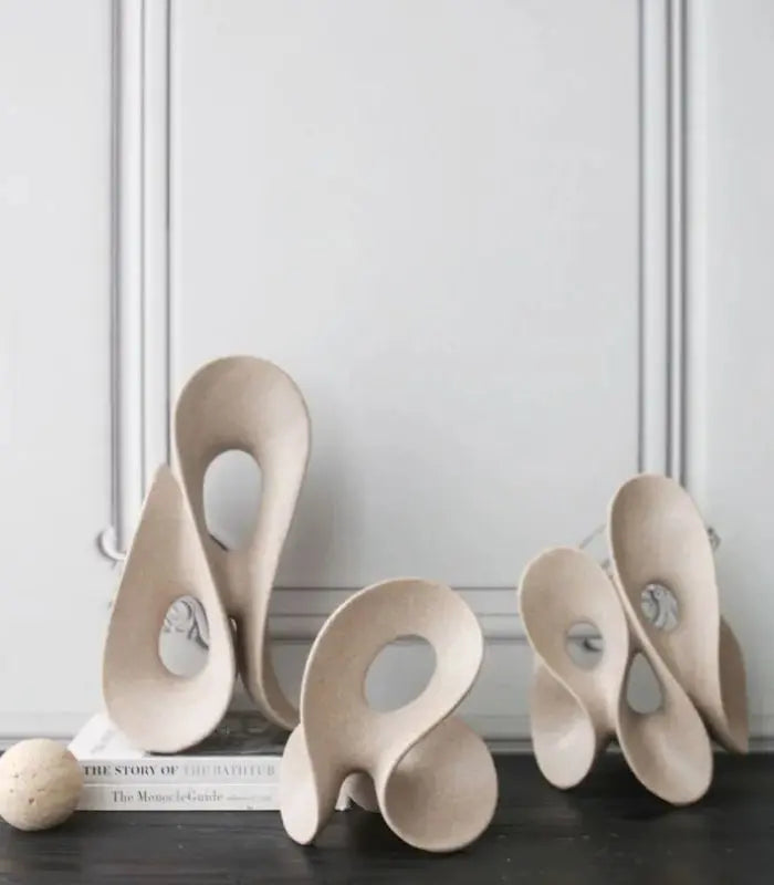 Abstract Hollowed-out Irregular Sculpture Decorative Object Large 39 cm