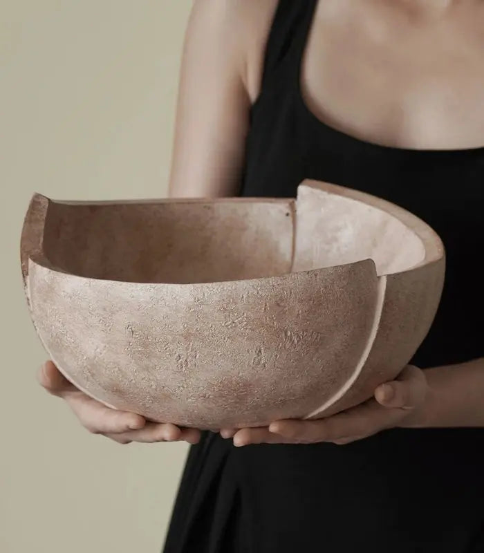 Allette Resin Bowl – Handcrafted Organic Design 29 cm