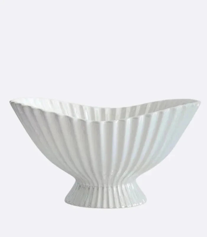 Mirabelle Ceramic Decorative Bowl Large Centrepiece 34 cm