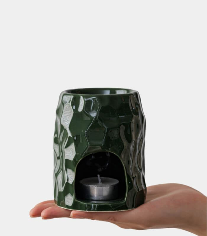 Handcrafted Ceramic Essential Oil Burner | Minimalist Design Fragrance Diffuser