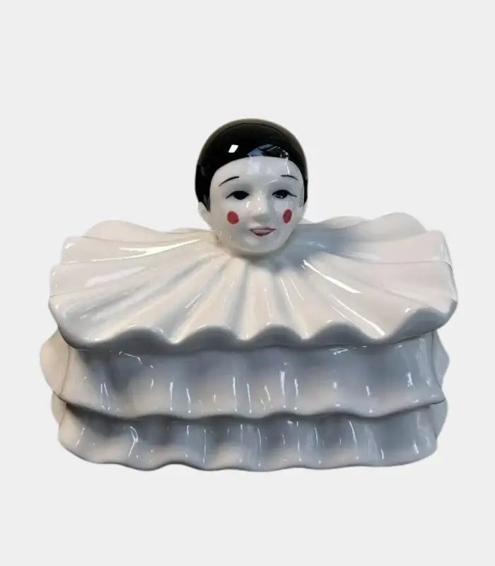 Pierrot Porcelain Trinket Box – Vintage Theatrical Design