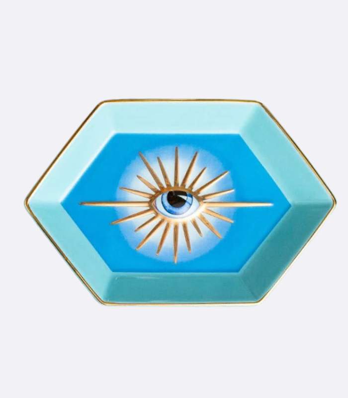 Trinket Dish Eye Jewelry Dish Ceramic 16.6 cm