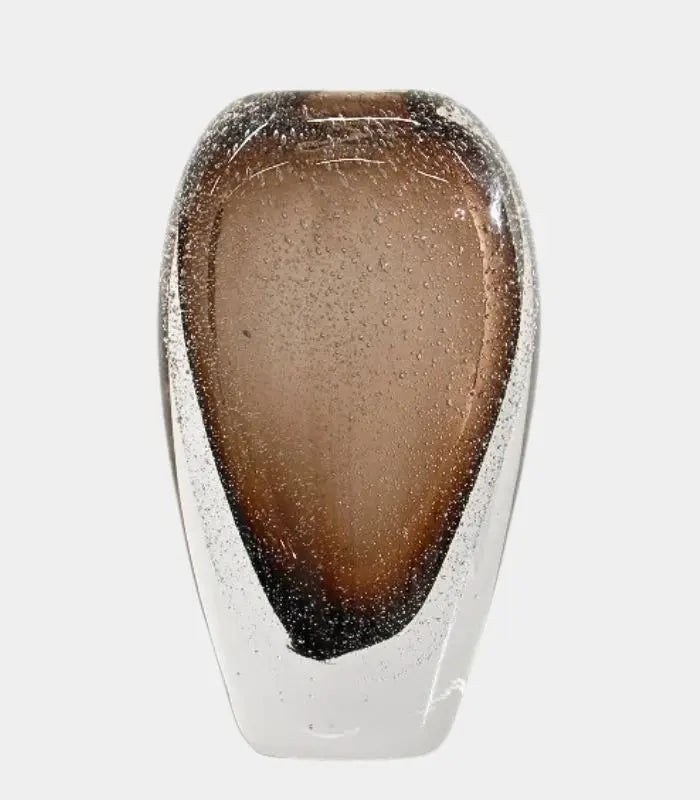 Isabeau Glass Vase – Bubble-Textured Ombré Design