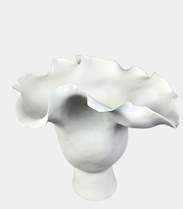 Calypso Bloom Sculptural Vase - Modern Organic Ceramic Art Vessel