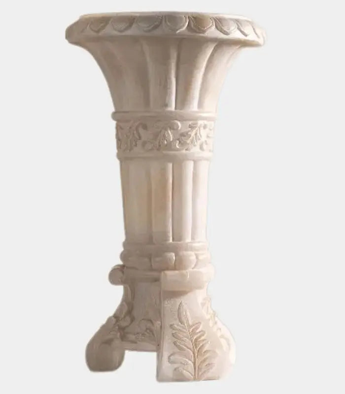 The Corinthian Sculptural Vase Ivory 37 cm (14.6 in)