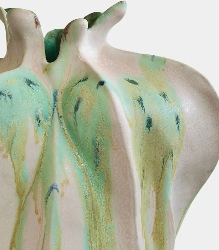 Marea Ceramic Vase – Artisan Coastal Glaze Desig 32 cm