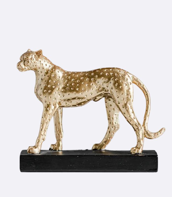 Resin Sculpture Leopard 18 cm
