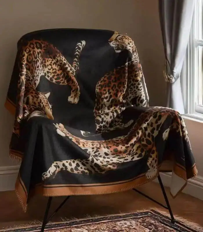 Serengeti Leopard Throw Blanket – Artisan Wildlife Design