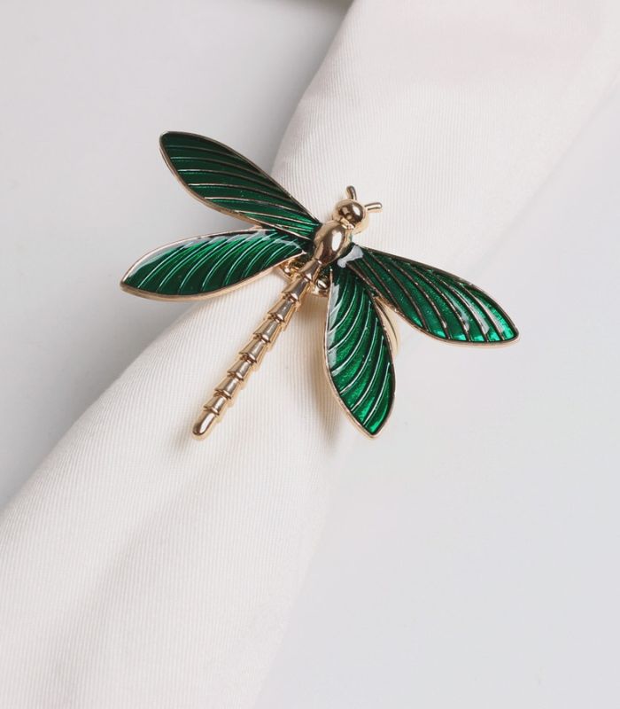 30 Pcs Green Dragonfly Napkin Rings, Napkin Rings, Dragonfly Napkin Rings