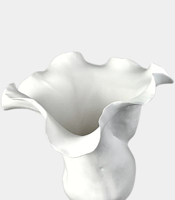 Calypso Bloom Sculptural Vase - Modern Organic Ceramic Art Vessel