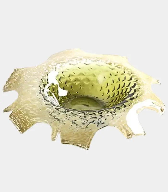 Luminara Glass Bowl – Sculptural Bloom Design 31 cm