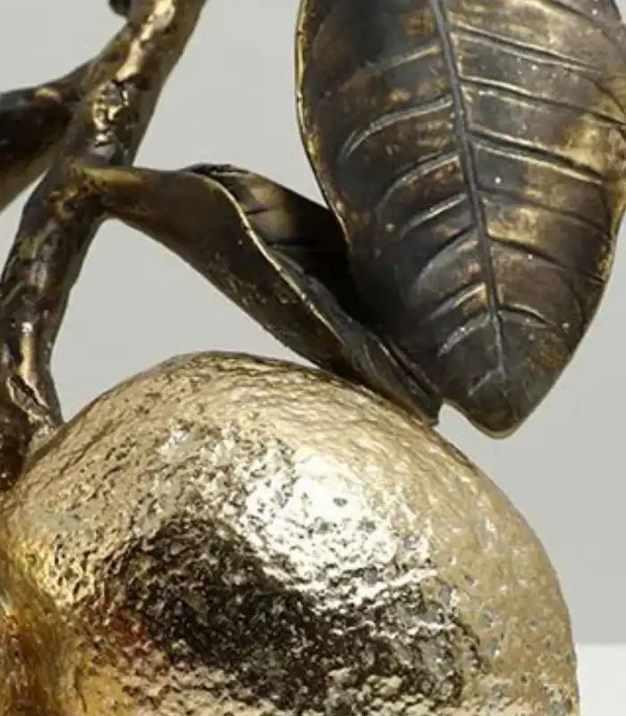 Lemon Tree Decorative Sculpture – Resin Botanical Fruit Ornament