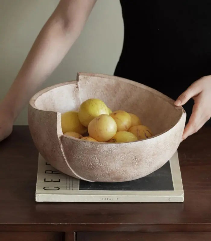 Allette Resin Bowl – Handcrafted Organic Design 29 cm