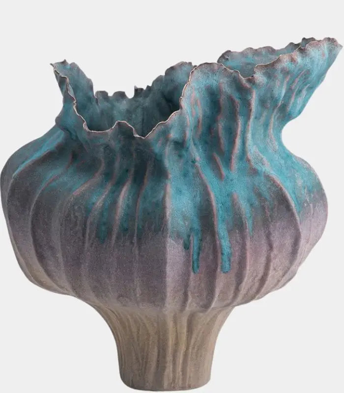 Oceana Ceramic Vase – Handcrafted Sculptural Design 34 cm