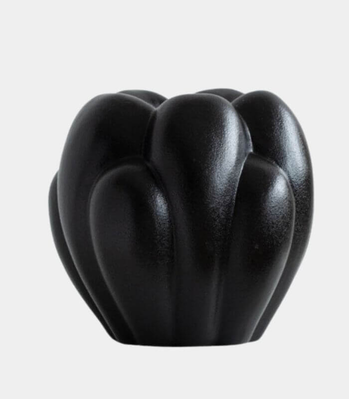 Midnight Tulip Ceramic Vase