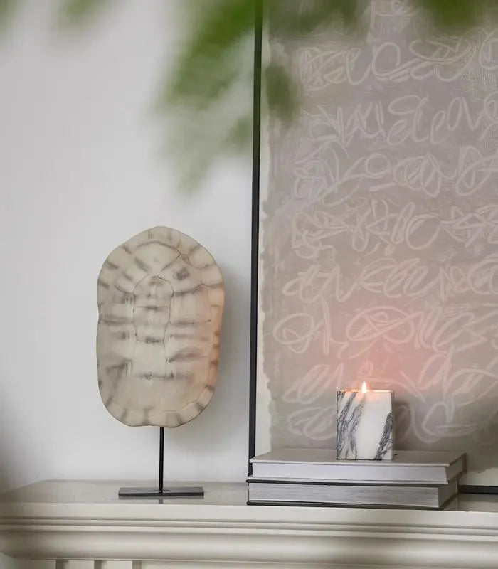 Carapace Resin Sculpture – Tortoise Shell Decorative Accent