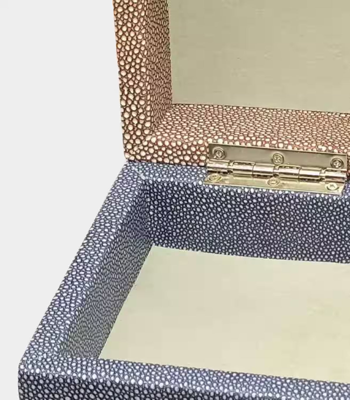 Delphine Shagreen Decorative Box – Textured Storage & Jewellery Box, 2 Sizes