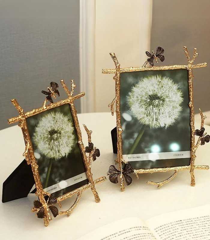 Butterfly Photo Frame Golden Picture Frames Copper