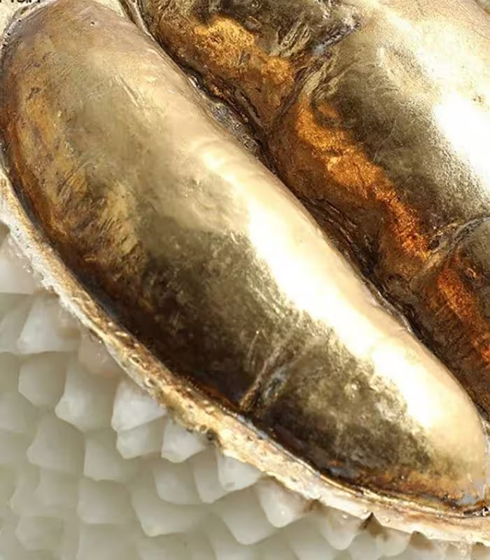 Gilded Durian Sculpture – Decorative Resin Art Piece 17.5 cm