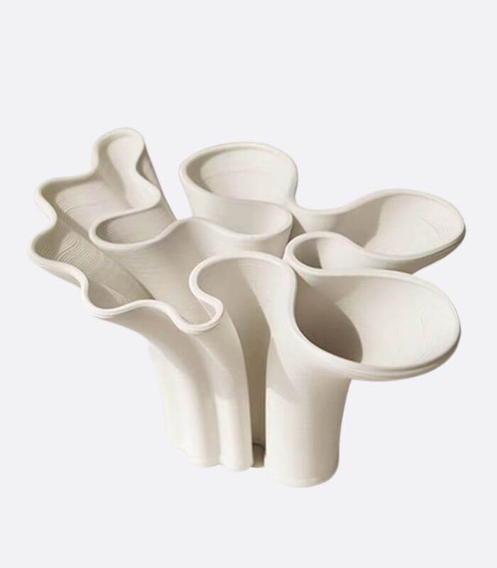 Table Top Vase Paloma White Ceramic Large