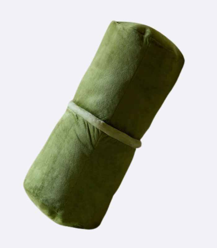 Decorative Cushion Bolster Bamboo Green with Insert 45 cm