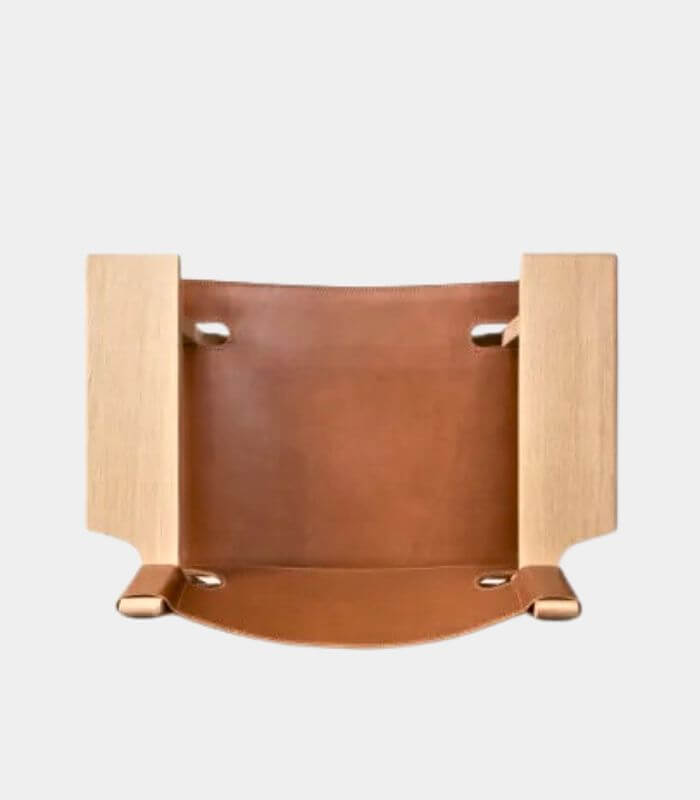 Arcadia Saddle Leather and Ash Armchair