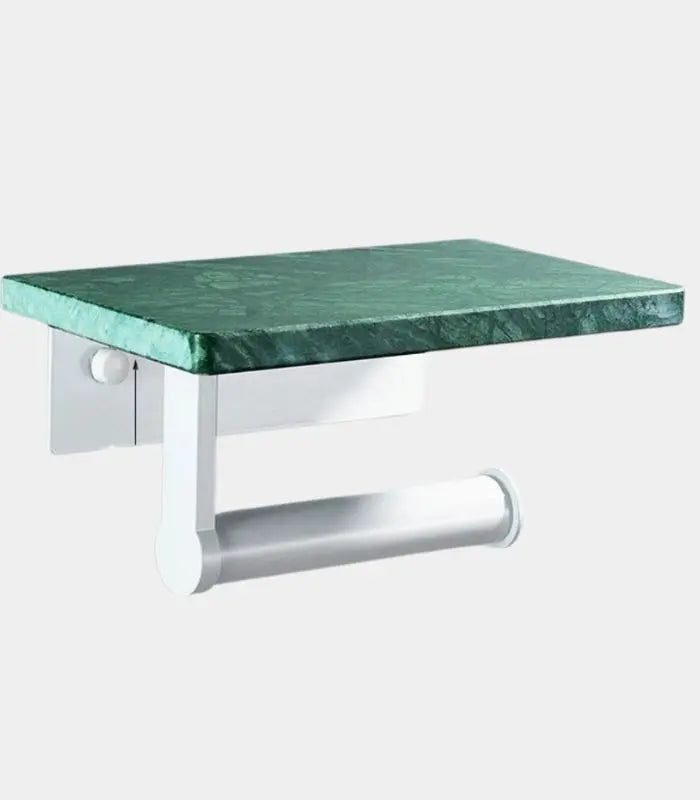 Toilet Roll Holder Wall-Mounted Natural Marble Green Marble