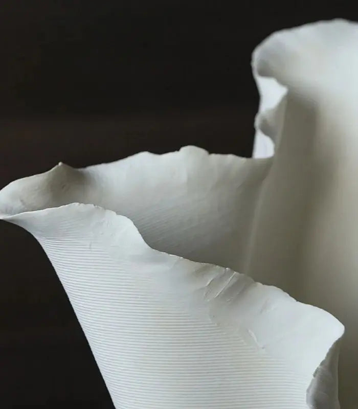 Petale Ceramic Vase – 3D Printed & Handcrafted Sculptural Design (10.83 in)