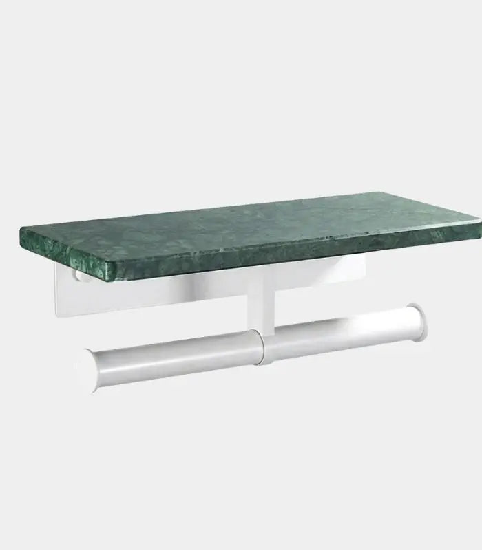 Marble Toilet Paper Holder – Large Wall-Mounted Design Green Marble
